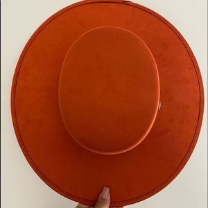 Melissa cordobés Suede Wide Brim Hat